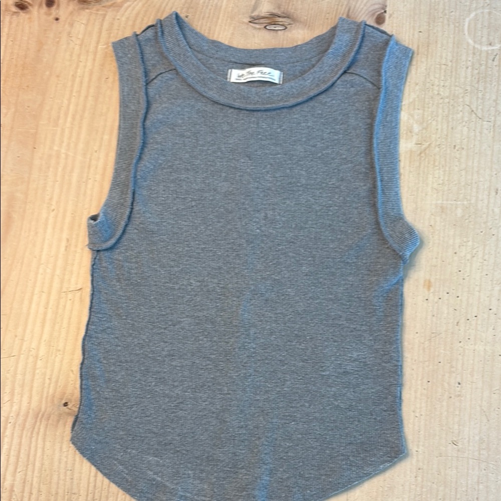 We The Free Charcoal Sleeveless Top